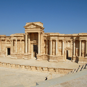 Palmyra, Theater, seats, orchestra and scene