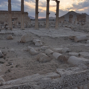 Palmyra, Royal tomb inside with funerary busts and niches before destruction in 2016