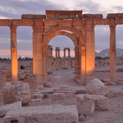 Palmyra, Theater street with arch