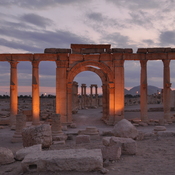 Palmyra, Theater street with stoa