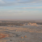 Palmyra, View from west at sunset