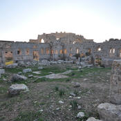 Monastery of St.Simeon, Remains of northern nave with arch and pillar from the interior