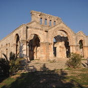 Monastery of St.Simeon, South facade with stairs from the exterior