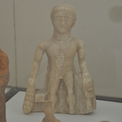Tell Sheikh Hamad, Figurine of a nude god (Hercules?), Syro-Mesopotamian, explanation