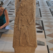 Ugarit, Stele with deity relief, backside