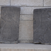 Aleppo, Slab with bull and slab with male servant