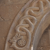 Aleppo, Citadel, ornament with snakes as symbol of eternity