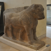 Arslan Tas, Temple of Isthtar, Statue of a bull from the reign of Tighlath-Pileser III