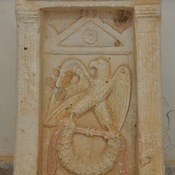 Hierapolis, Tombstone with relief with eagle