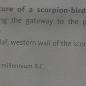 Tell Halaf, Sculpture of scorpion-bird-man, guarding the gateway to the palace terrace (scorpion-gate)