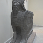 Tell Halaf, Head of a sculpture of scorpion-bird-man, guarding the gateway to the palace terrace (scorpion-gate)