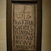 Carthage, Mosaic with Christian inscription