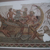 Dougga, Mosaic with nautic scene with Dionysius, detail