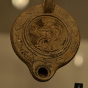 Haidra, Roman oil lamp with erotic scene
