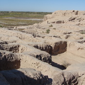 Toprak Kale, Remains of dwellings in a Chorasmian fortress
