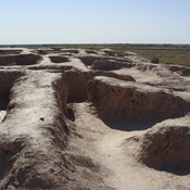 Toprak Kale, Remains of dwellings in a Chorasmian fortress