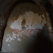 Kara Tepe, Western Buddhist monastery, Cave cells, Wall painting