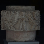 Old Termez, Capital with god and garlands