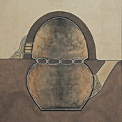 Afrosiab Hill, Drawing of an oven