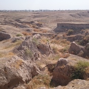 Afrosiab Hill, Foundations