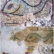 Church of Küçük Tavşan, Presbytery mosaics