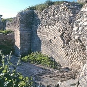 The south-east wall of the Roman settlement at Samosata