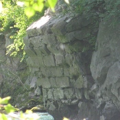Footing of southern abutment of Blumauer Brücke