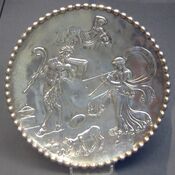 One of a pair of silver dishes from the Mildenhall Treasure