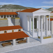 Reconstruction drawing of the Augusteum