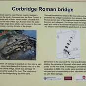 Corbridge Roman Bridge Information Board