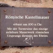 Kastell Großkrotzenburg - Kastellmauer