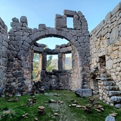Arykanda Great Bath. Caldarium Bay Window