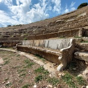 Orchomenos theatre seating remains