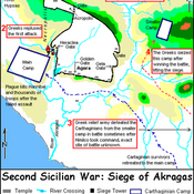 Siege of Akragas in 406 BC.