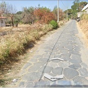 Roman paved road