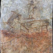 Dura-Europos Baptistry. Healing of the Paralytic ca 232 AD
