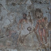 Roman bath. Mosaic
