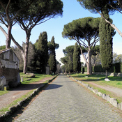 The Via Appia and the tomb of Hilarus Fuscus