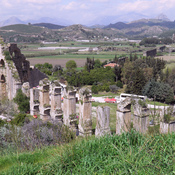 The well-preserved remains of the inverted siphon of the Roman aqueduct of Aspendos