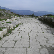 Roman colonnaded street running north-south (decumanus)