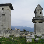 Lycian monumental tombs, the Harpy tomb and the pillared sarcophagus