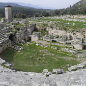 The Roman theatre, built in the mid-2nd century AD