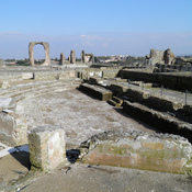 The large semicircular exedra, Villa of the Quintili