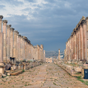 Colonnaded street in the ancient city of Jerash