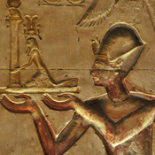 Abydos, Temple of Sety I, Relief with king