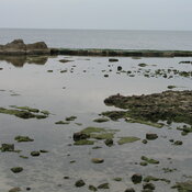 Remains of the harbour buildings