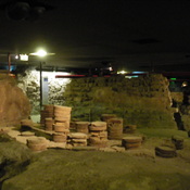 L'hypocauste de l'archéoforum de Liège.