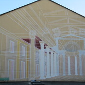 Wandzeichnung der Basilika