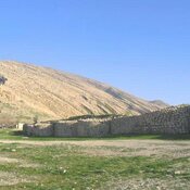 Bishapur, city wall