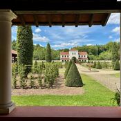 The reconstructed roman villa in Borg